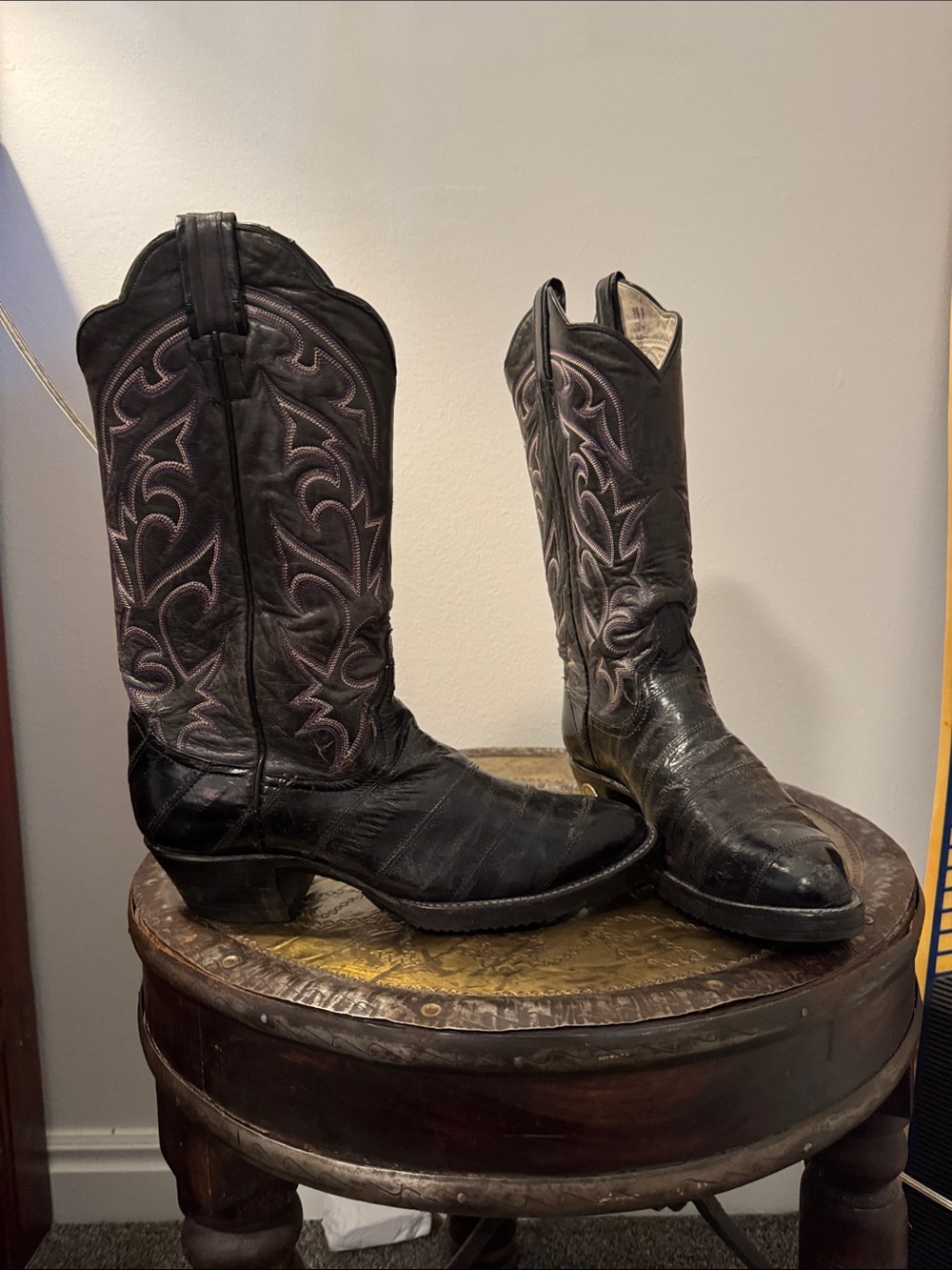 Larry Mahan Woman’s Black Cowboy boots